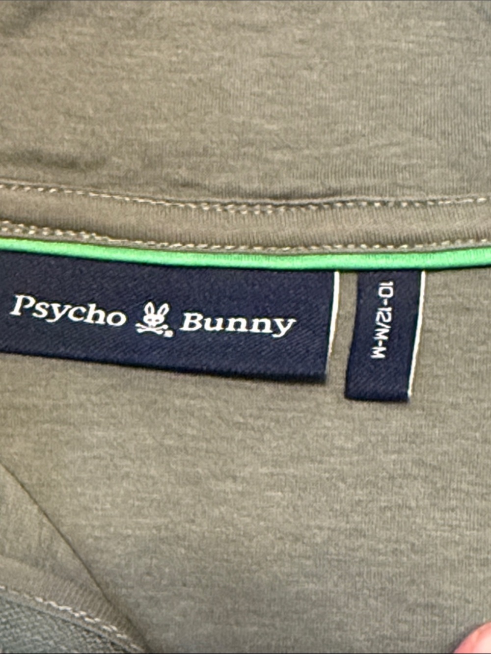 Psycho Bunny Desert 1/4 Mock Zip Pullover Kid’s Size 10/12 - Picture 3 of 5